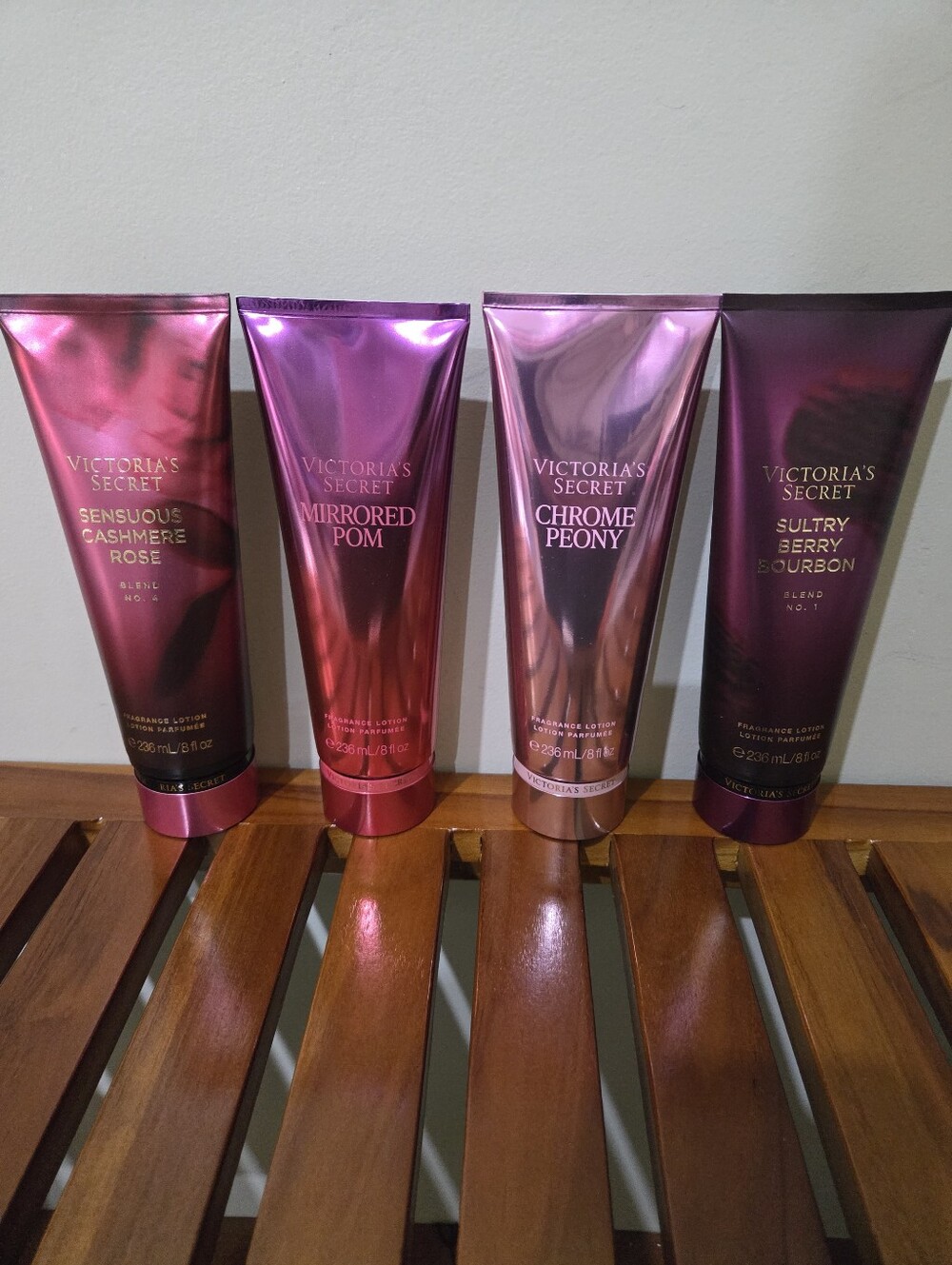 Victoria's Secret Lotions Variety-Sensuous Cashmere Rose,Mirrored Pom